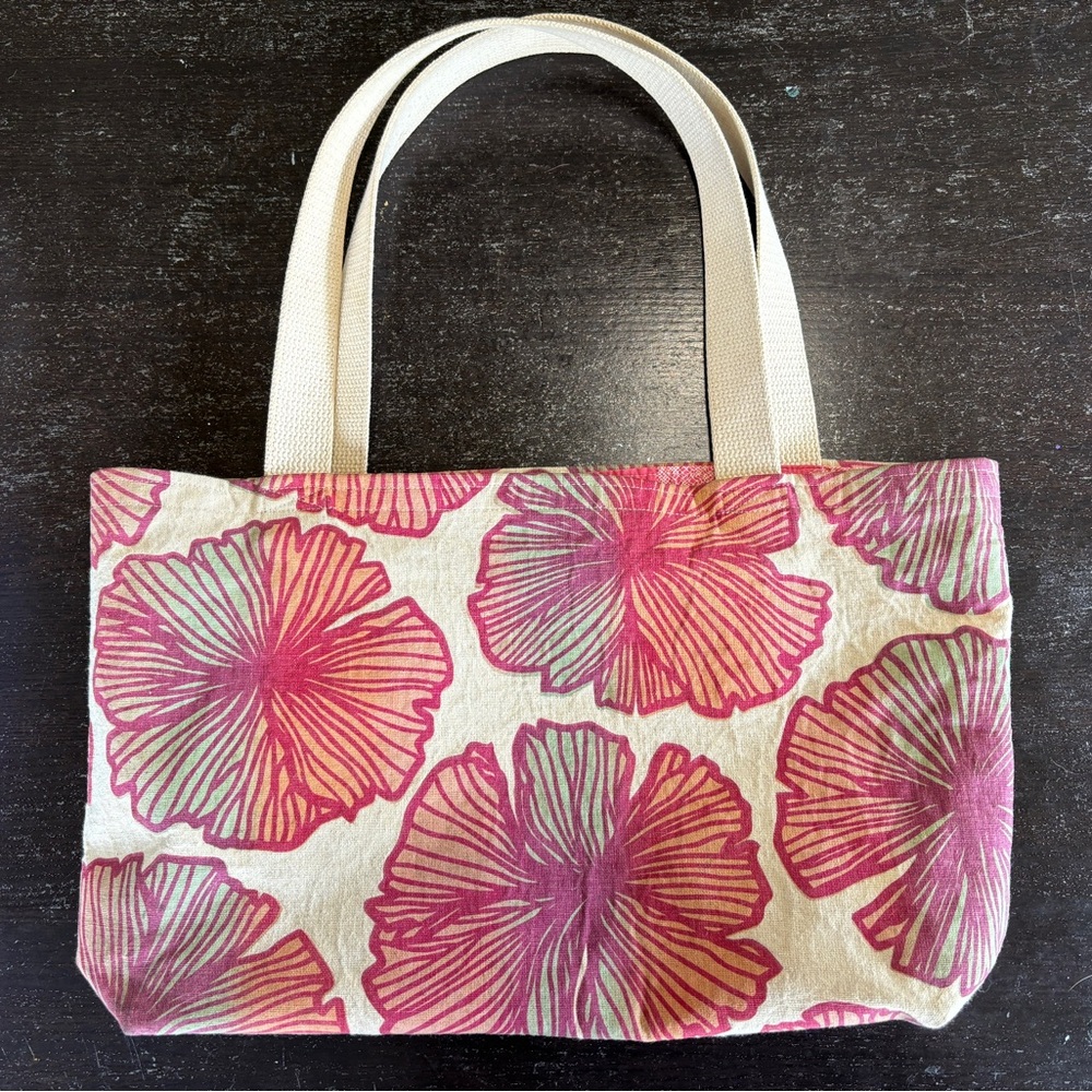 Jana Lam Canvas Tote multicolor “Seaflower”